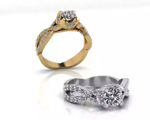 solitaire engagement jewelry ring