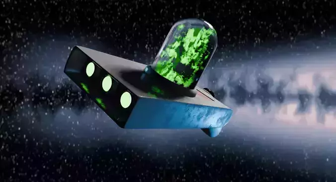 Retro Industrial Controller  Low Poly PBR Game Asset