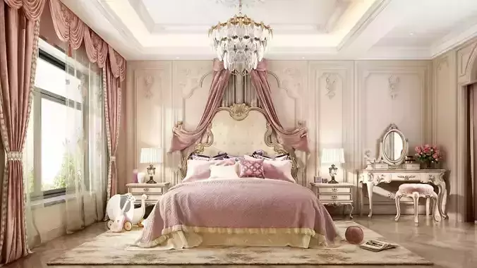 French classical style bedroom