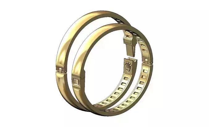 Hidden watch crown minimalist flexture clasp bracelet