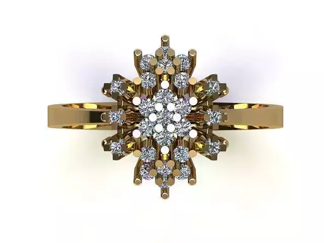  Snowflake Style 6  Rings For Diamonds