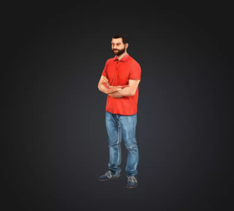 man figure 3D print model