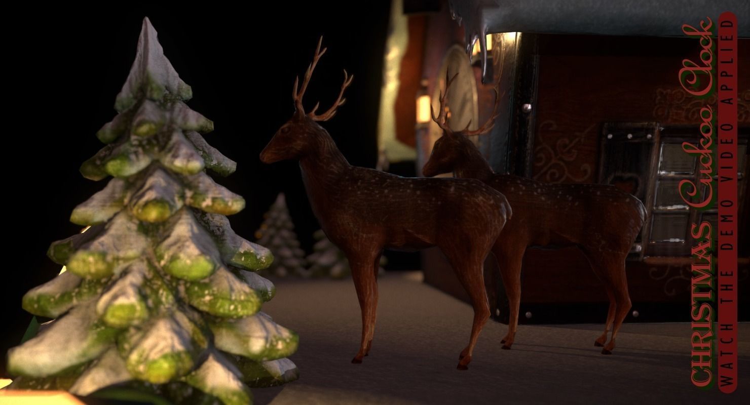 Christmas Cuckoo Clock 3D model_7