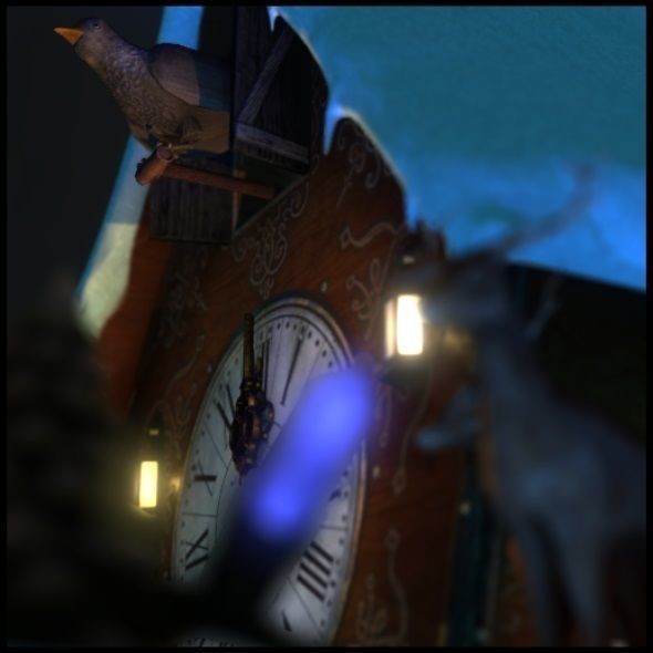 Christmas Cuckoo Clock 3D model_16