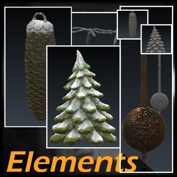 Christmas Cuckoo Clock 3D model_18