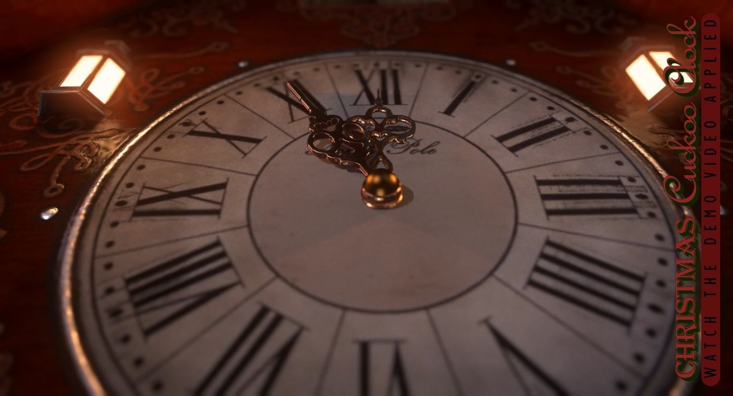 Christmas Cuckoo Clock 3D model_3