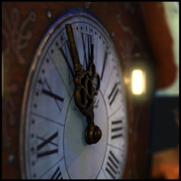 Christmas Cuckoo Clock 3D model_15