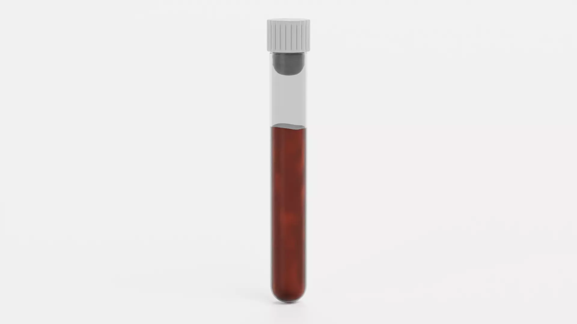 Test Tube with Blood - Laboratory Vial with Pre-Filled Sample 3D model
