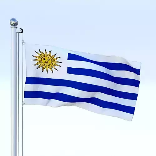 Animated Uruguay Flag