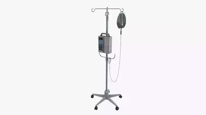 Saline infusion stand