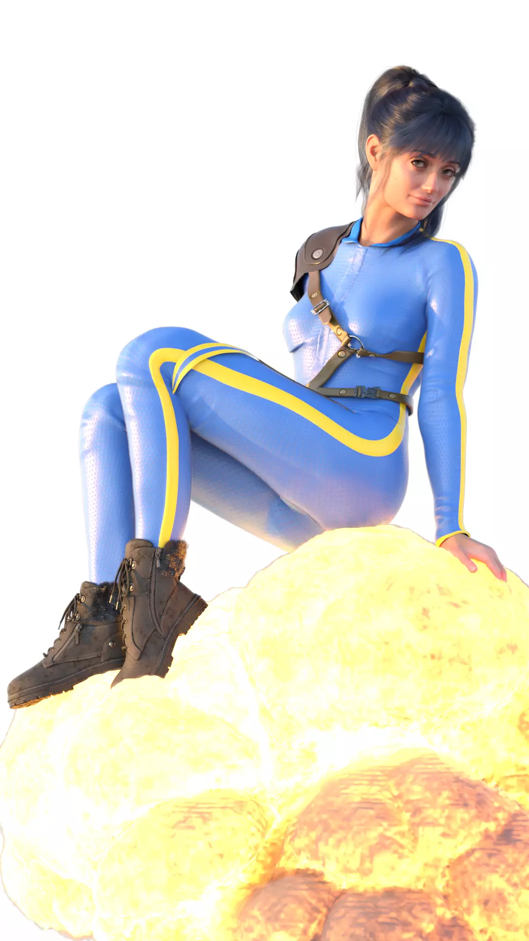 Vault Dweller 33 The Hot Seat PostApocalyptic 3D print model