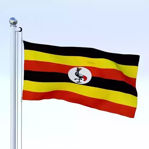 Animated Uganda Flag