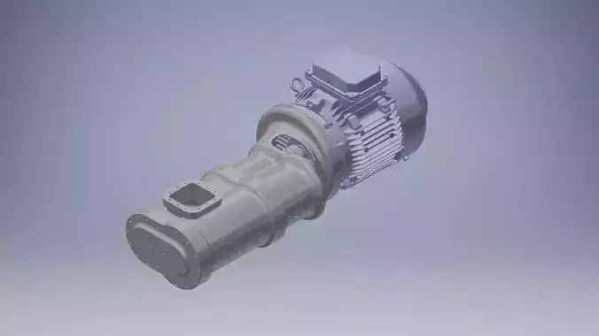 Screw Compressor Assembly 3d model