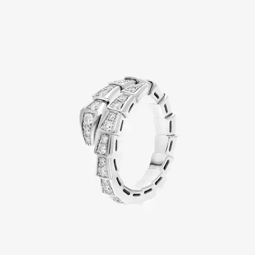 BULGARI - SERPENTI VIPER - RING - ONE COIL WITH DIAMONDS
