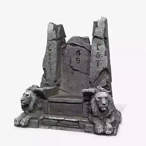 Stone Throne - STL file for 3D printing