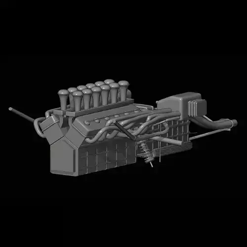 Ferrari 512 S Modulo Pininfarina 1970 - engine