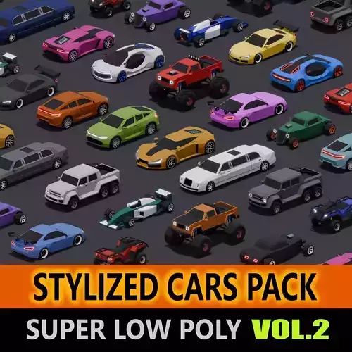 Stylized Lowpoly Cars Vol2