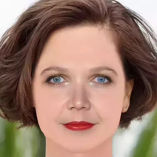 Maggie Gyllenhaal Head - No Hair - Low poly head for game