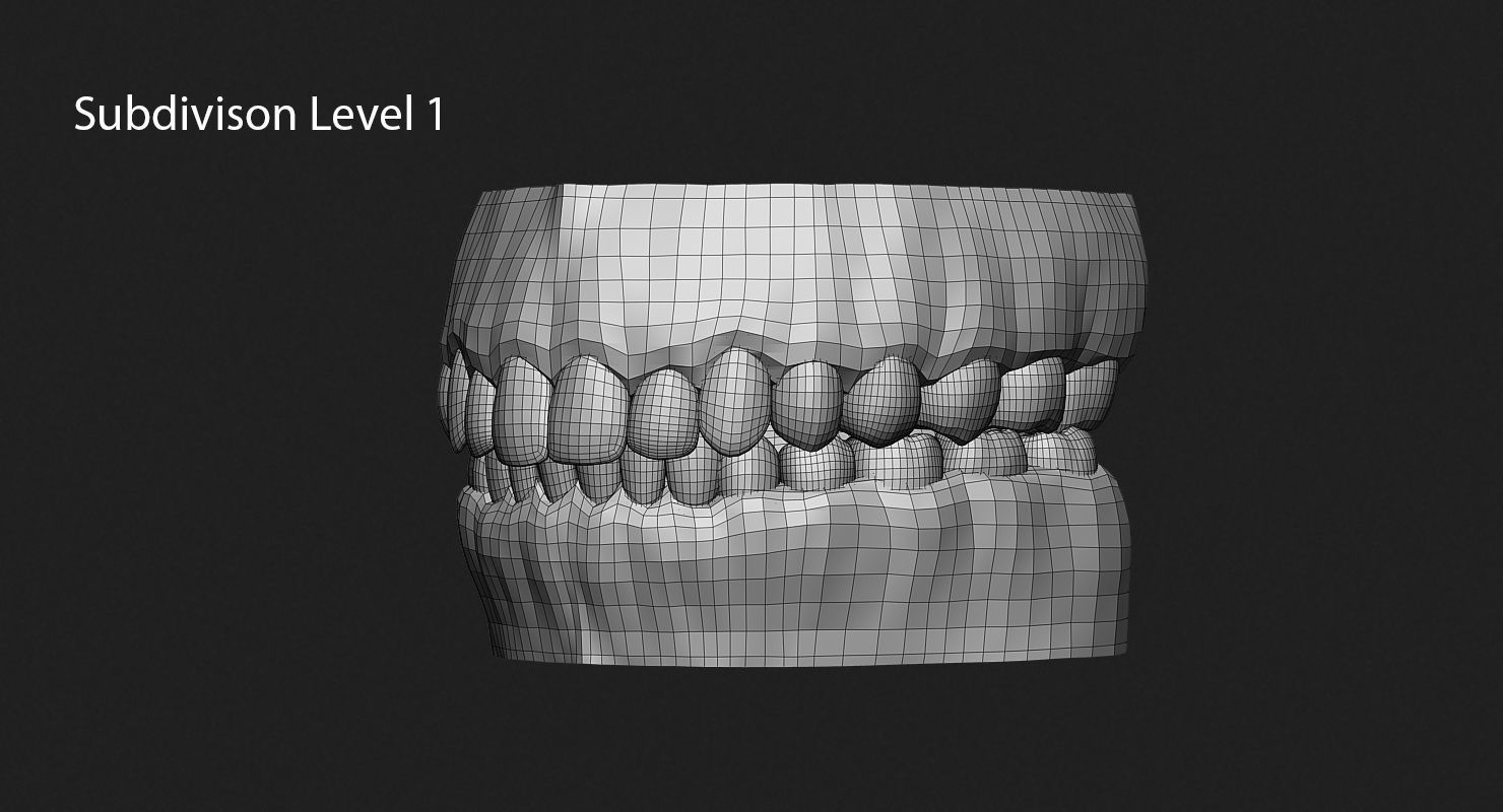 Teeth Sculpt for Production 3D model_9