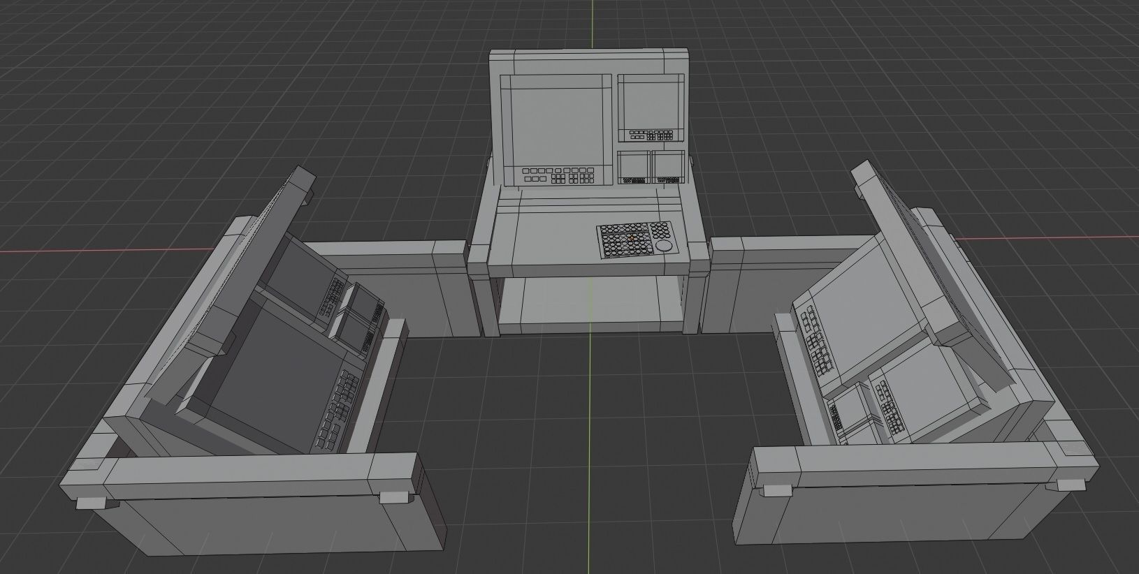 Modular Electronics Scenery Props Environment Pack Sci Fi  Low-poly 3D model_40