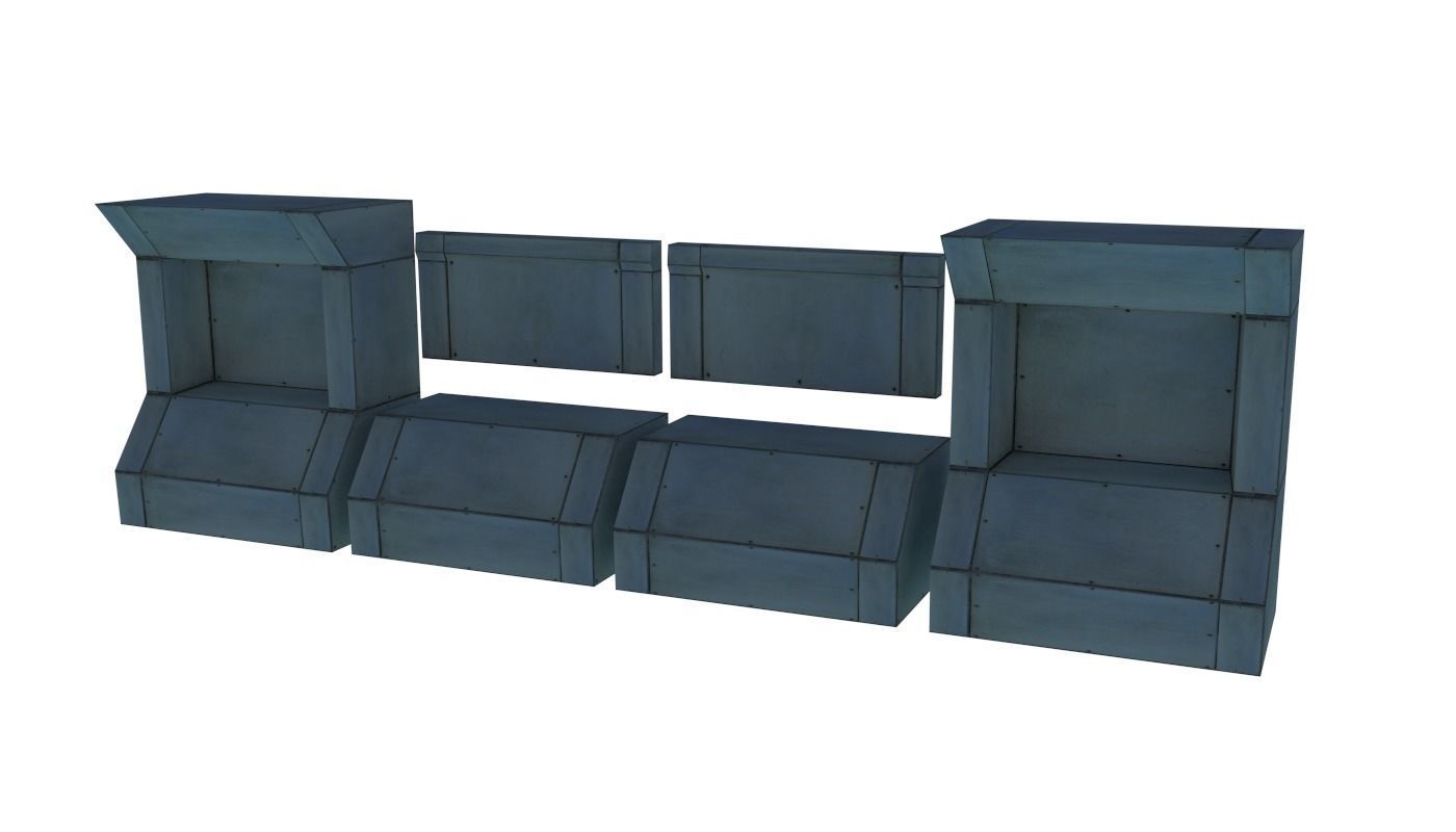 Modular Electronics Scenery Props Environment Pack Sci Fi  Low-poly 3D model_9
