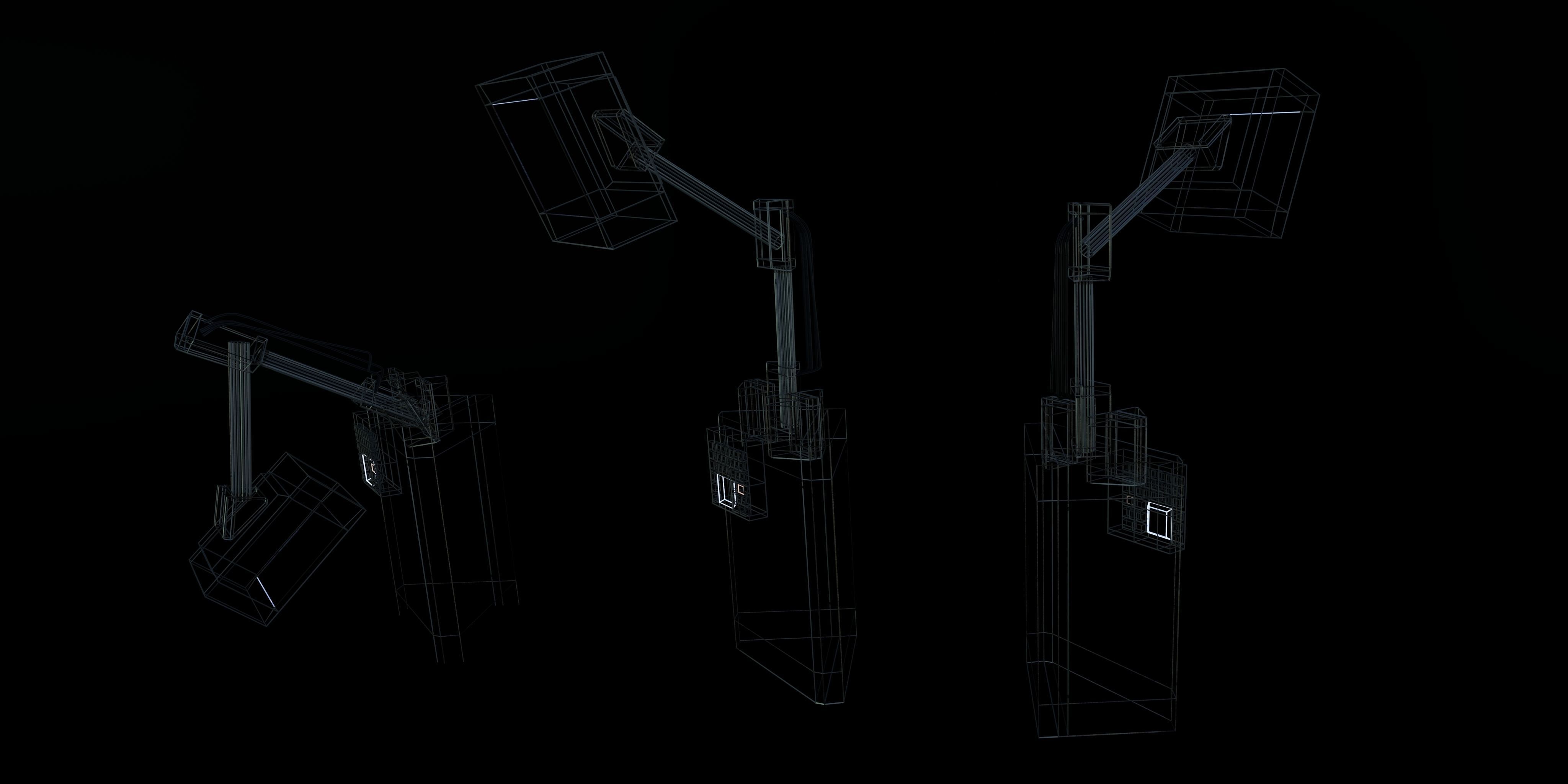 Modular Electronics Scenery Props Environment Pack Sci Fi  Low-poly 3D model_48