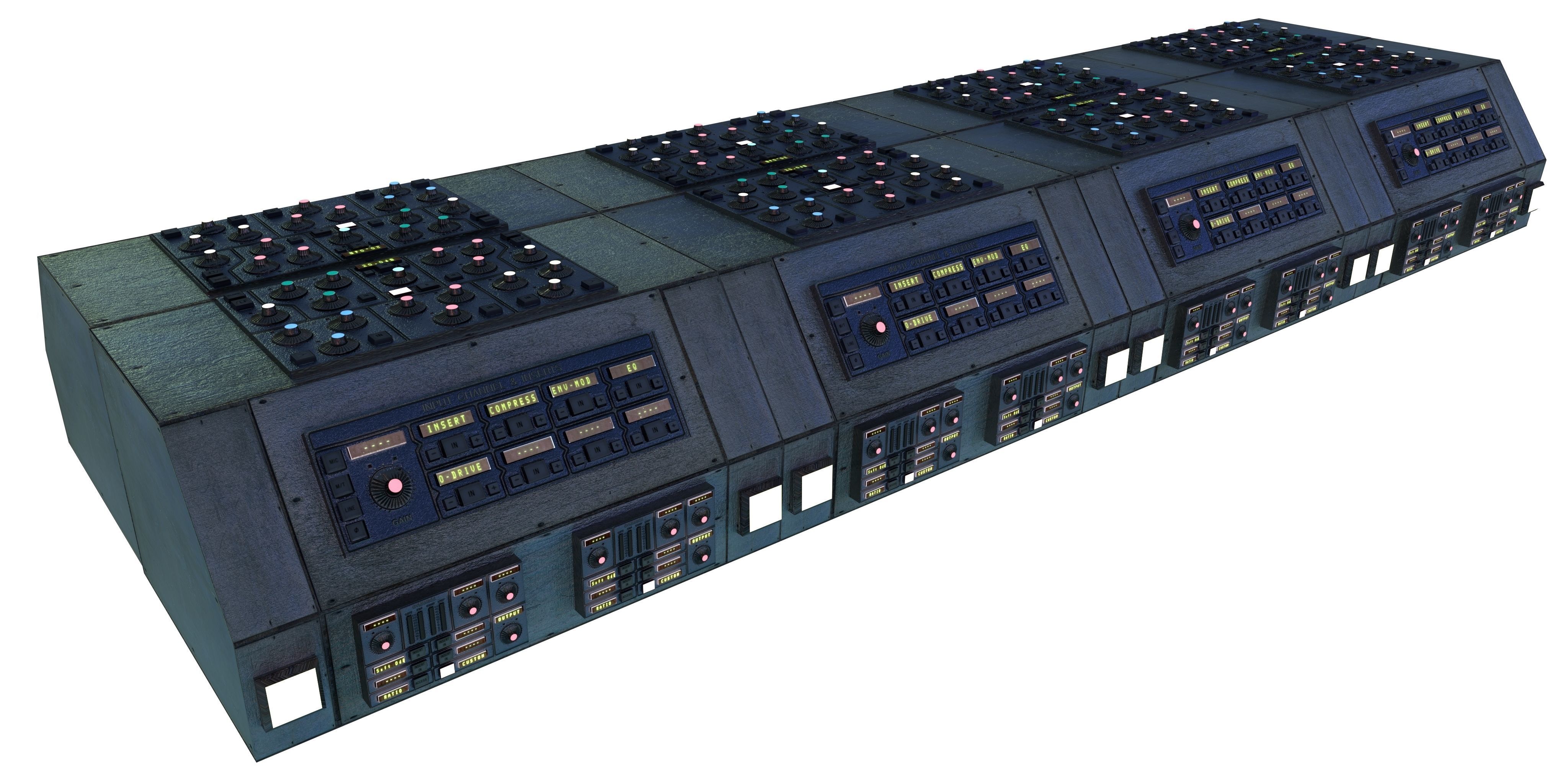 Modular Electronics Scenery Props Environment Pack Sci Fi  Low-poly 3D model_43