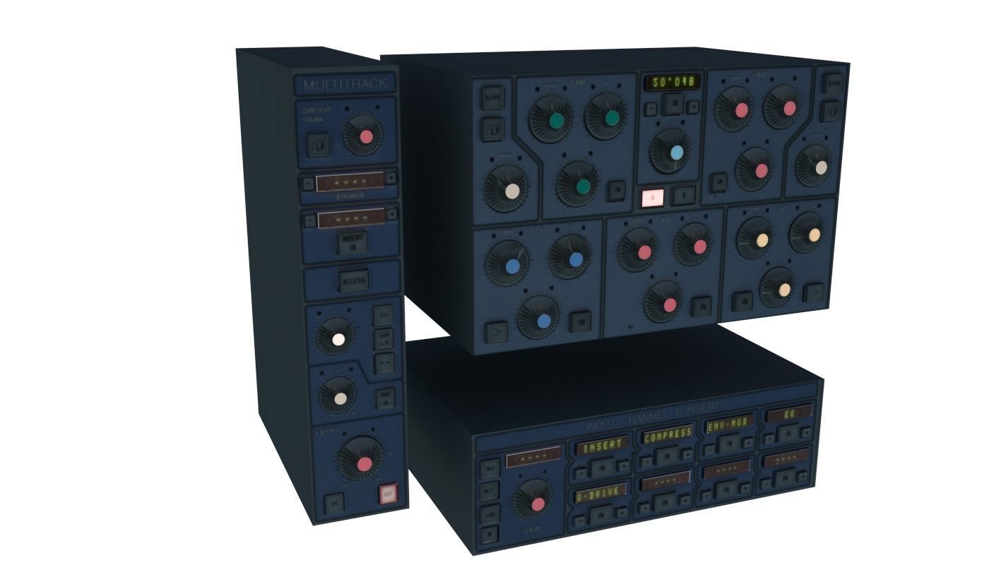 Modular Electronics Scenery Props Environment Pack Sci Fi  Low-poly 3D model_34