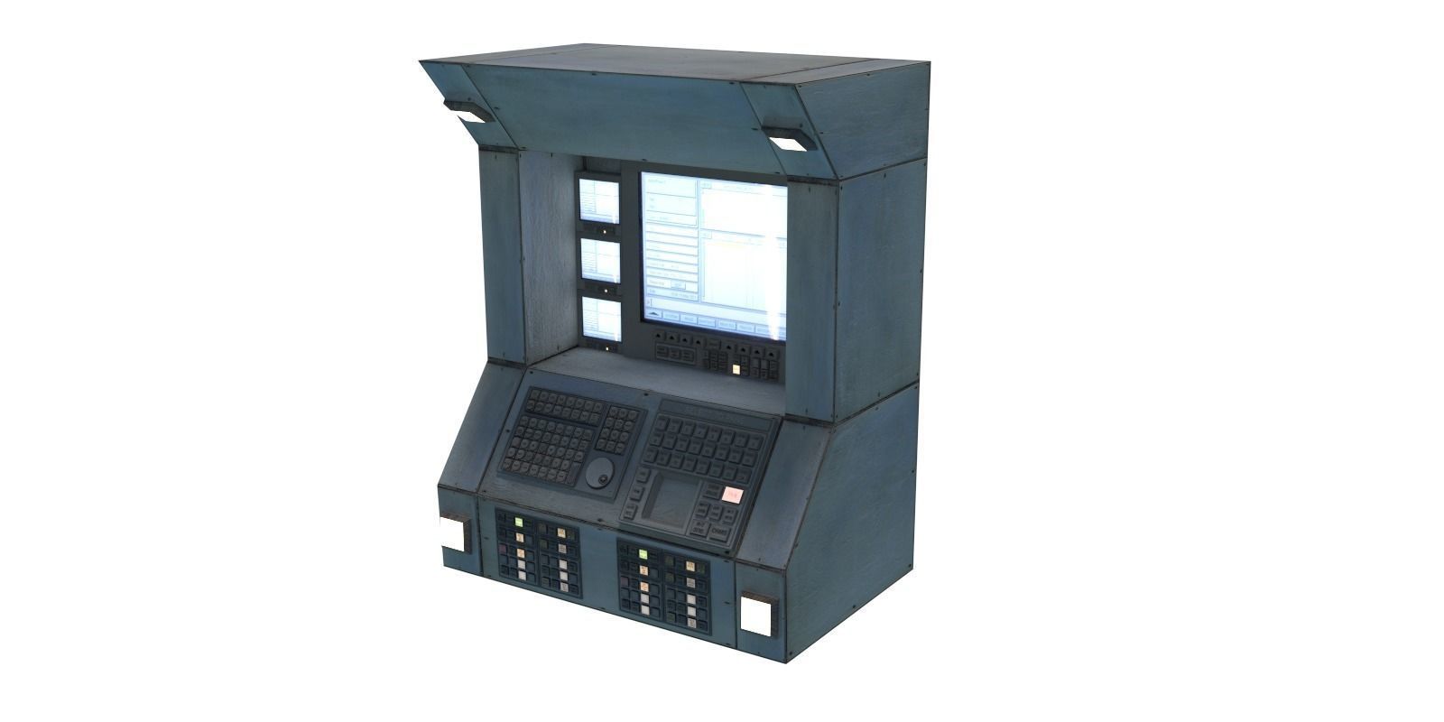 Modular Electronics Scenery Props Environment Pack Sci Fi  Low-poly 3D model_22