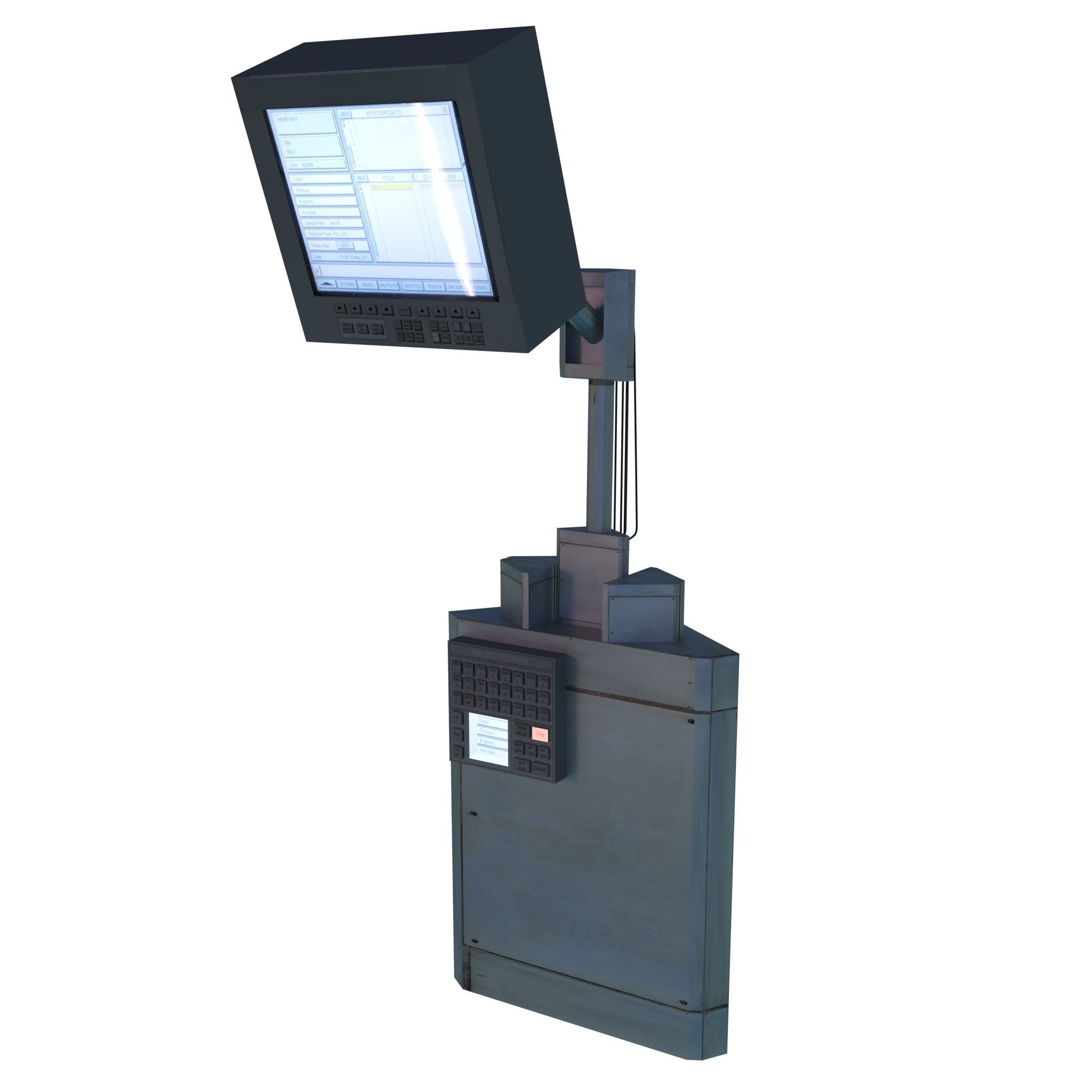 Modular Electronics Scenery Props Environment Pack Sci Fi  Low-poly 3D model_14