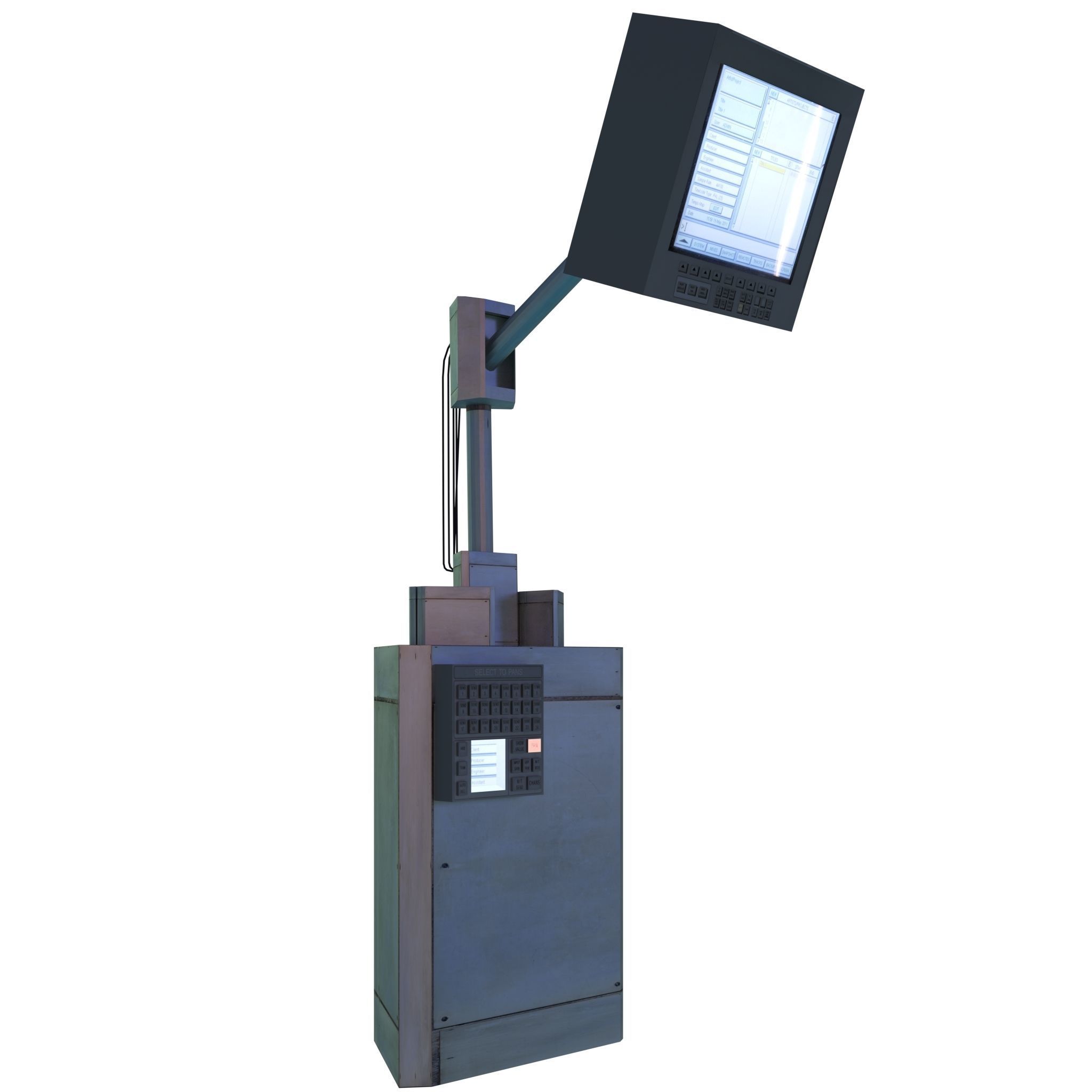 Modular Electronics Scenery Props Environment Pack Sci Fi  Low-poly 3D model_17