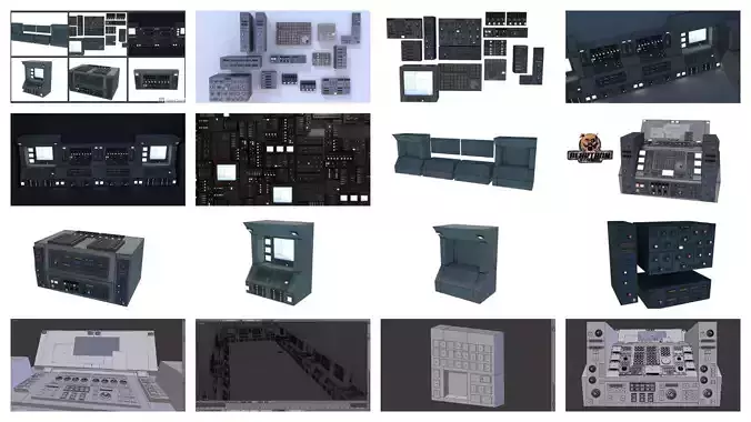 Modular Electronics Scenery Props Environment Pack Sci Fi 