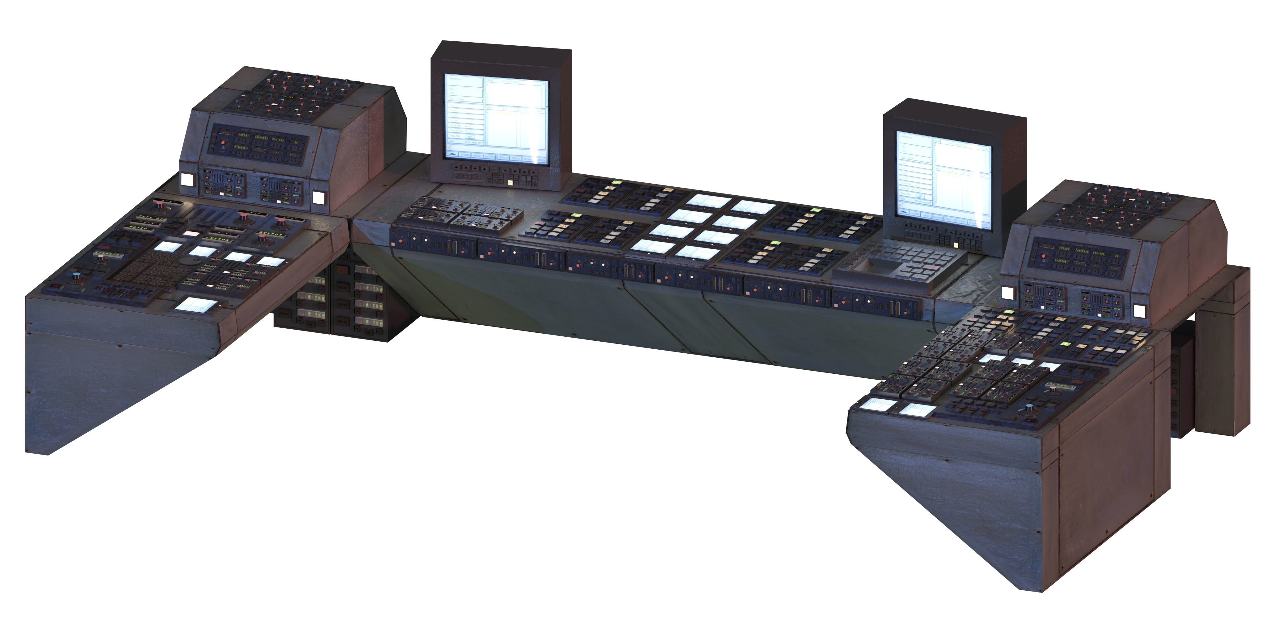 Modular Electronics Scenery Props Environment Pack Sci Fi  Low-poly 3D model_30