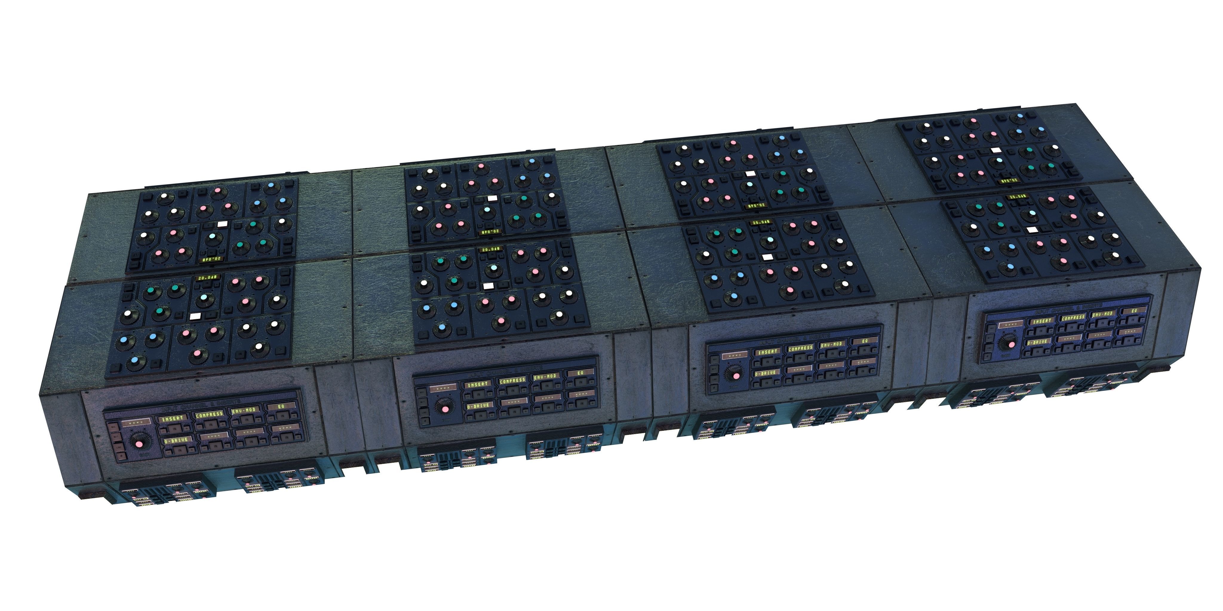 Modular Electronics Scenery Props Environment Pack Sci Fi  Low-poly 3D model_41