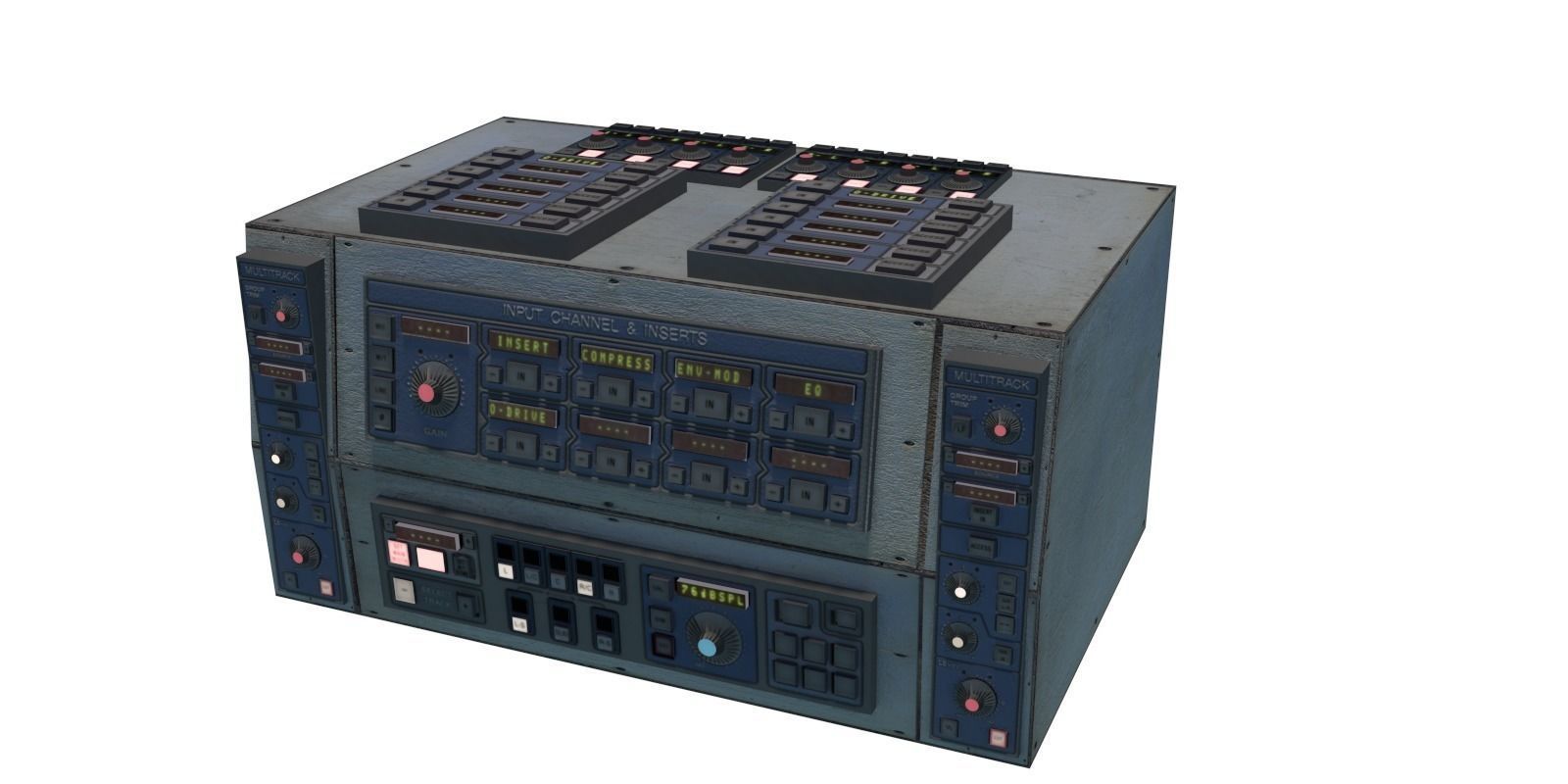 Modular Electronics Scenery Props Environment Pack Sci Fi  Low-poly 3D model_19