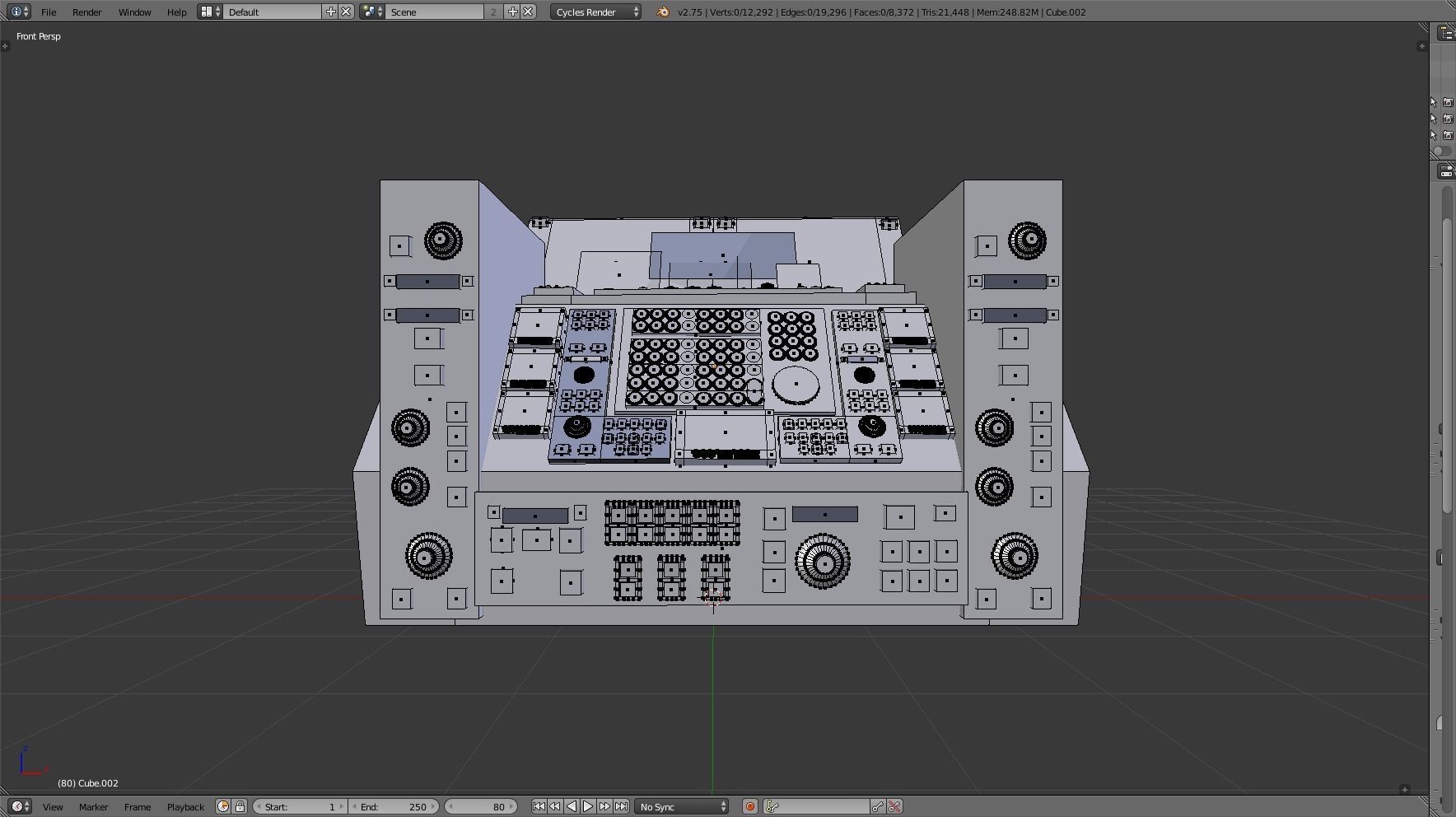 Modular Electronics Scenery Props Environment Pack Sci Fi  Low-poly 3D model_52