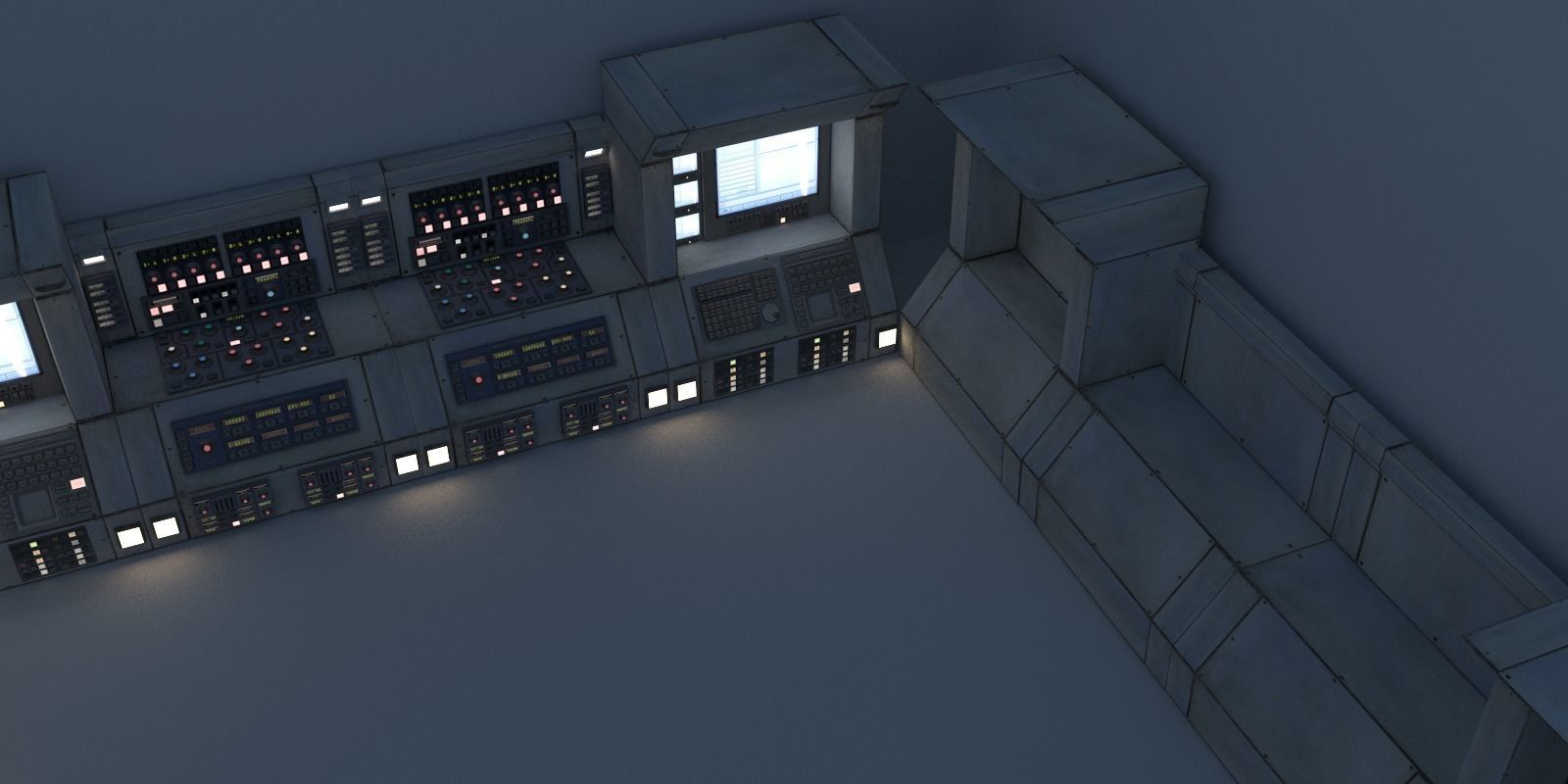 Modular Electronics Scenery Props Environment Pack Sci Fi  Low-poly 3D model_6