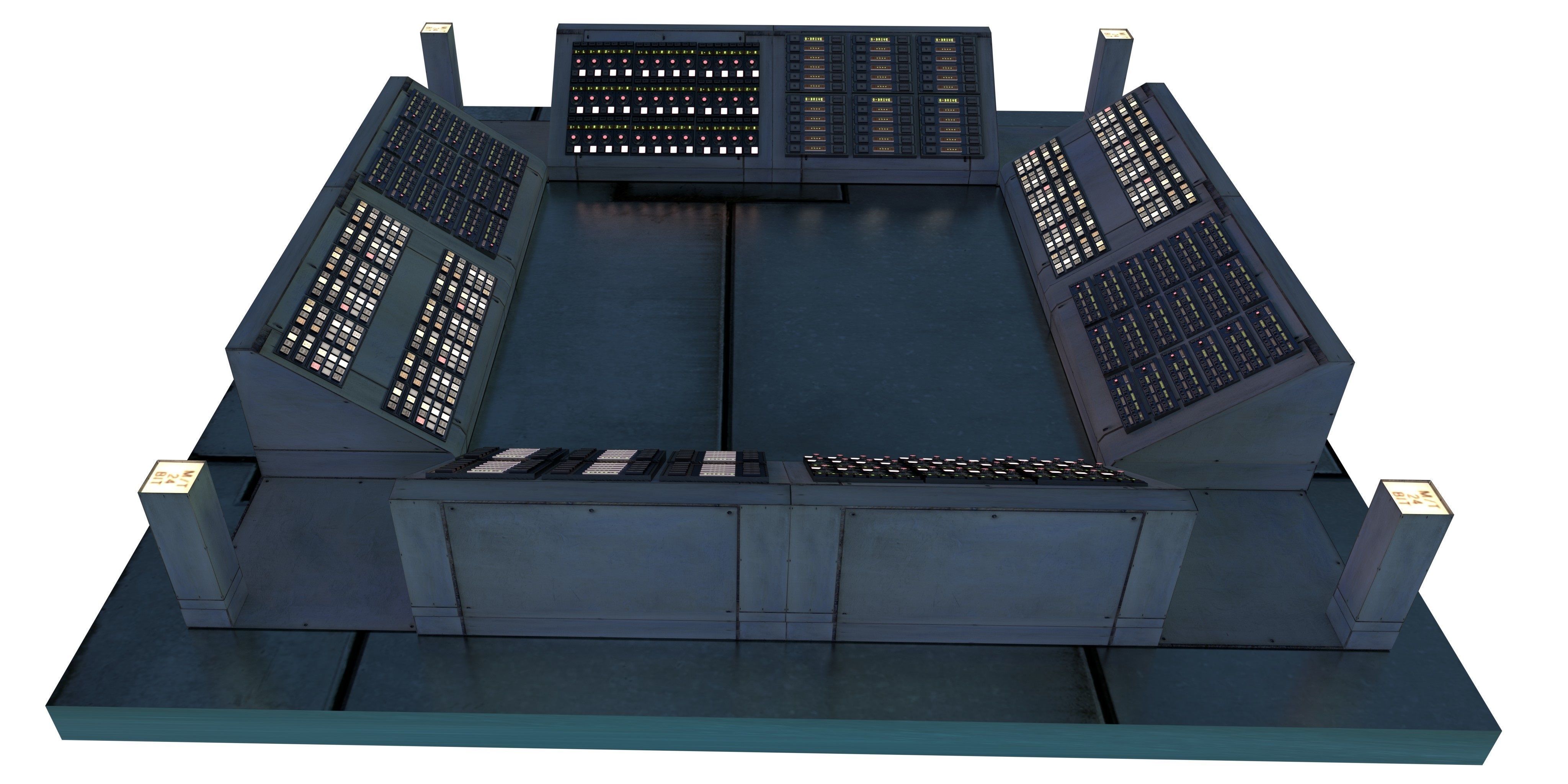 Modular Electronics Scenery Props Environment Pack Sci Fi  Low-poly 3D model_13