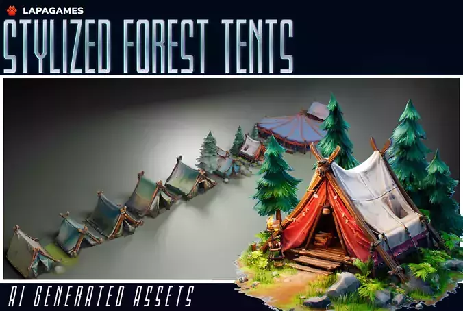 Stylized Forest Tents