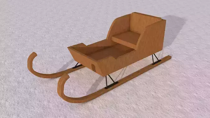 Wooden Sleigh