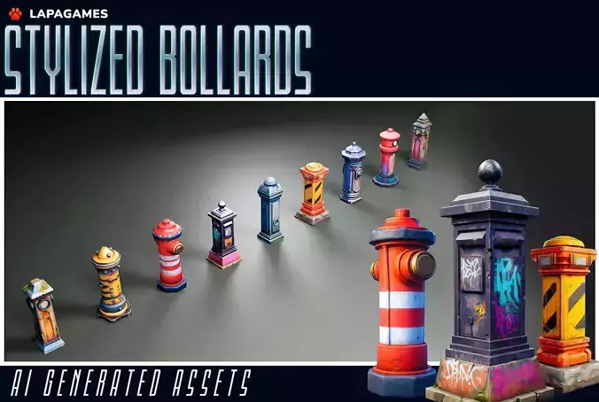 Stylized Bollards