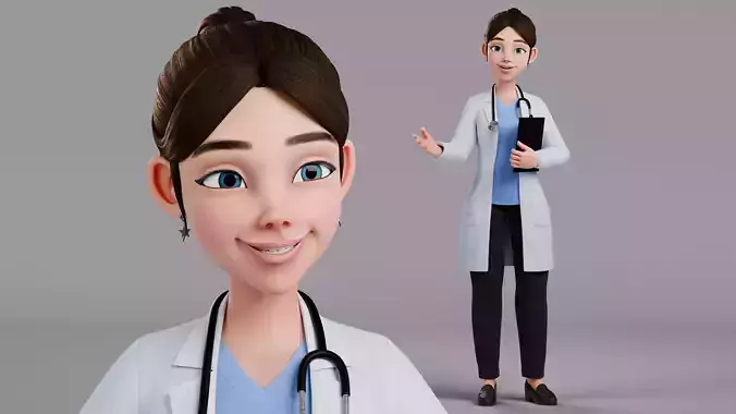 Cartoon Doctor Rig