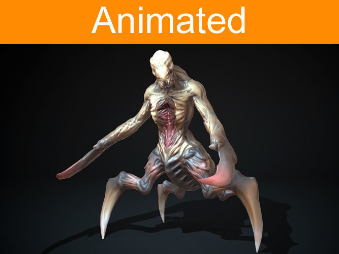 Creature Spider Low-poly 3D model