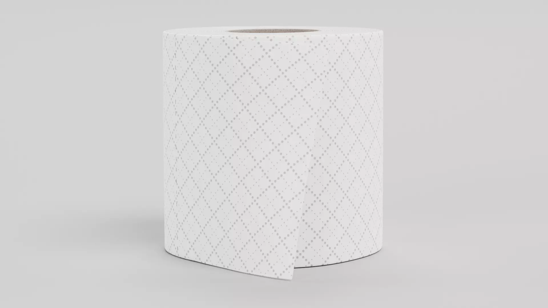 Toilet Paper Roll V7 - Realistic Bathroom Tissue 3D model