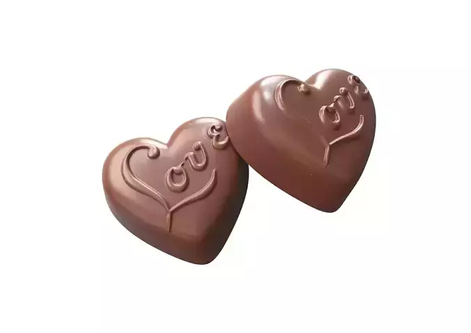 Heart Love Chocolate Candy 3D model