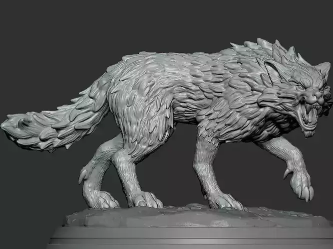 Wolf Model Pose 