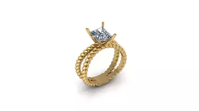 Cross Twisted Ring