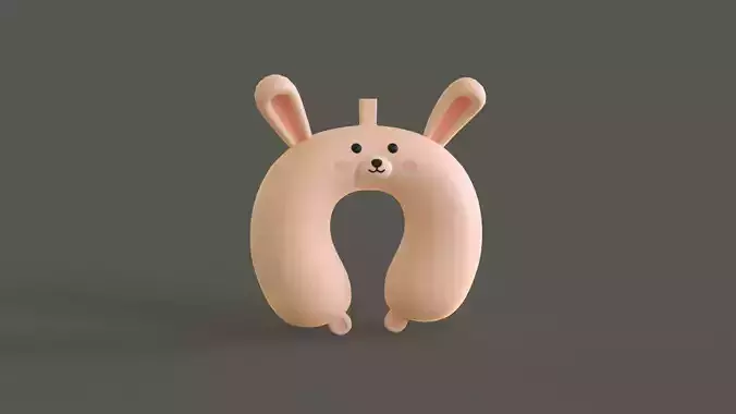 Cartoon Bunny U-Shaped Neck Pillow