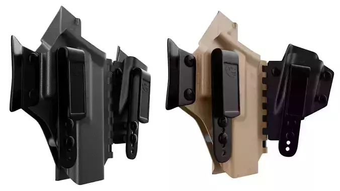 TREX Sidecar Holster with Mag Caddy High Poly PBR 3D model