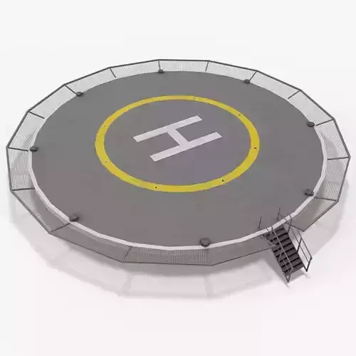 Helipad Round --321--